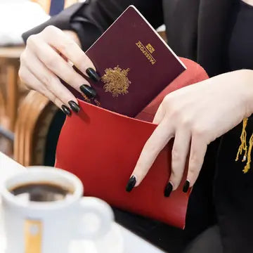 Passport cover - 100% leather