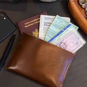 Passport cover - 100% leather